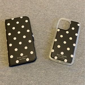 kate spade iPhone 12 plus Magnetic Wrap Folio Case